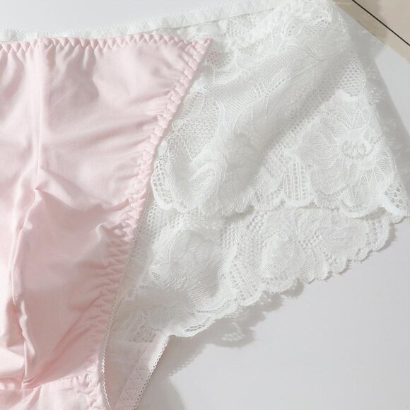Sissy Pink Cotton Panties for Men, Crossdresser Panty with Bow, Set of 2 - Picture 3 of 12